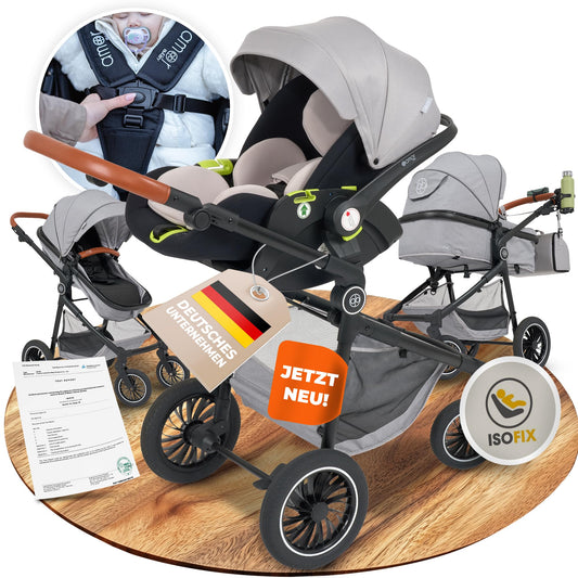 Kinderwagen 3 in 1 mit Babyschale